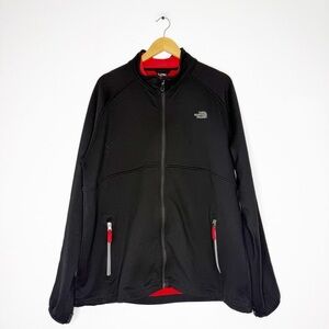 The North Face TKA Stealth Full-Zip Jacket Black Red Men’s XXL